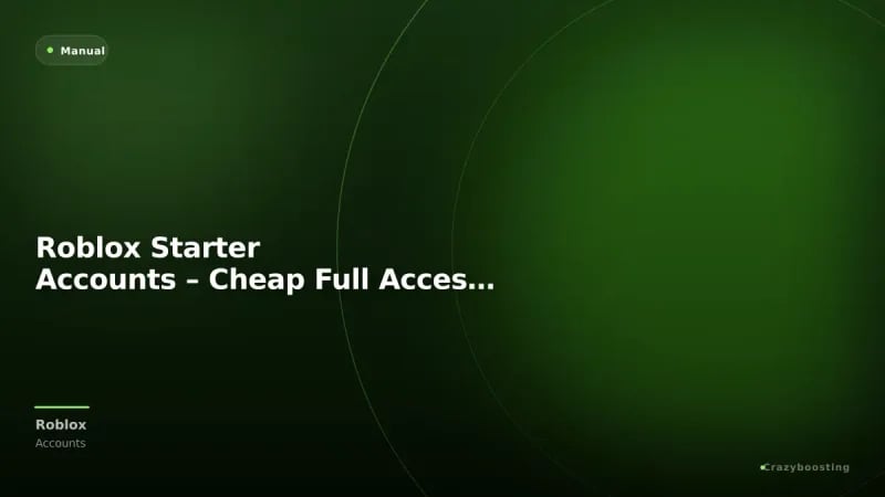 Roblox Starter Accounts – Cheap Full Access Accounts
