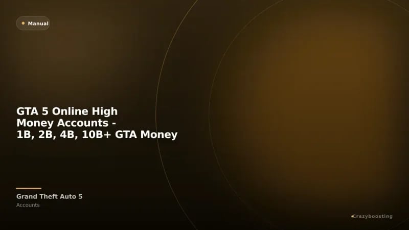 GTA 5 Online High Money Accounts - 1B, 2B, 4B, 10B+ GTA Money