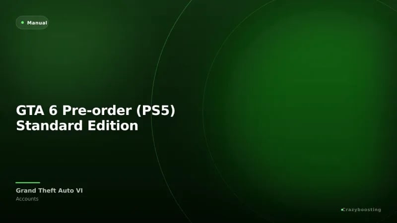 GTA 6 Pre-order (PS5) Standard Edition