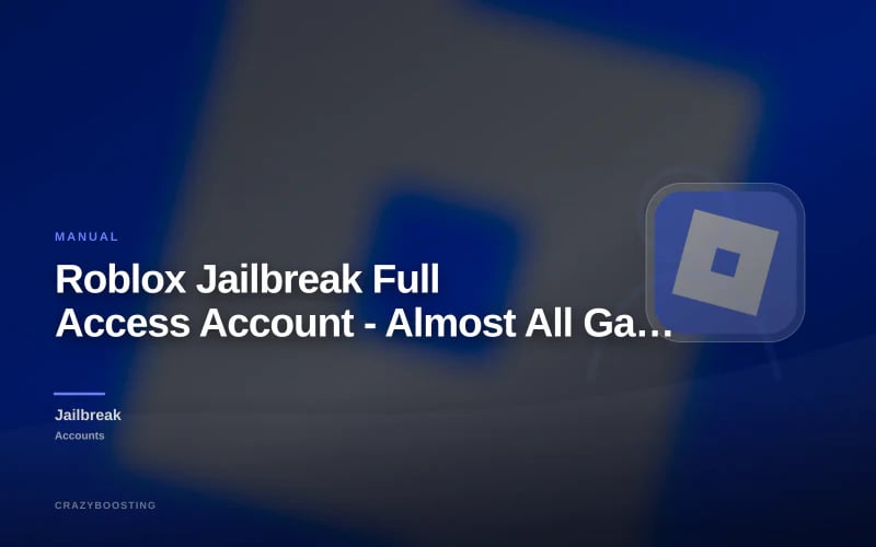 Roblox Jailbreak Full Access Account - Almost All Gamepasses and Inventory