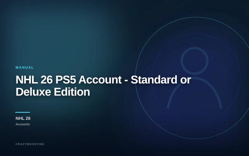 NHL 26 PS5 Account - Standard or Deluxe Edition