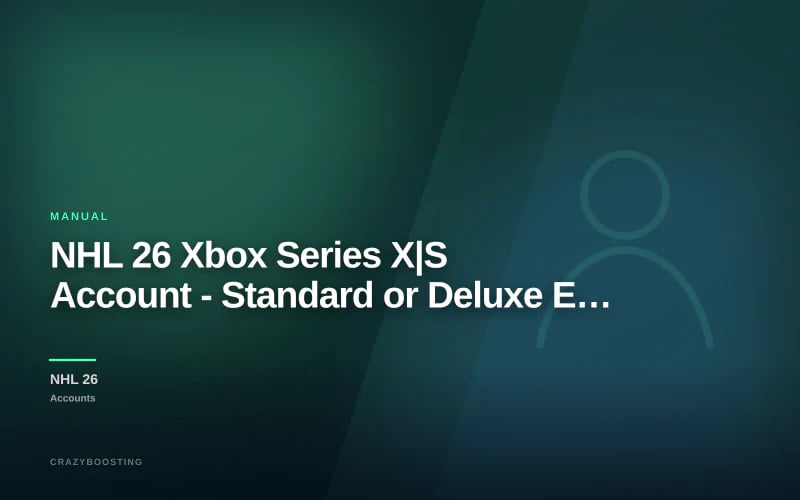 NHL 26 Xbox Series X|S Account - Standard or Deluxe Edition