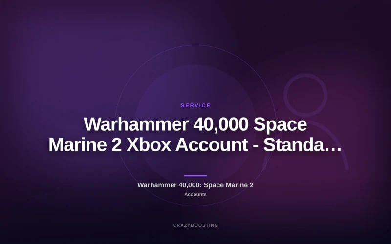 Warhammer 40,000 Space Marine 2 Xbox Account - Standard, Gold or Ultra Edition