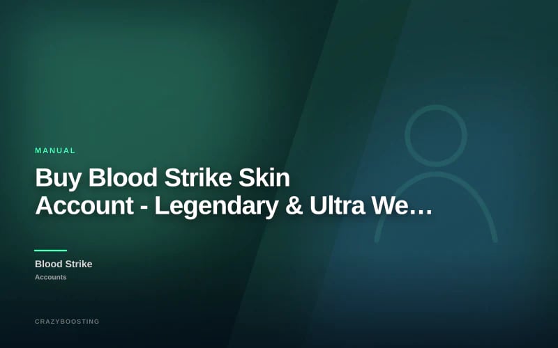 Buy Blood Strike Skin Account - Legendary & Ultra Weapon Collection