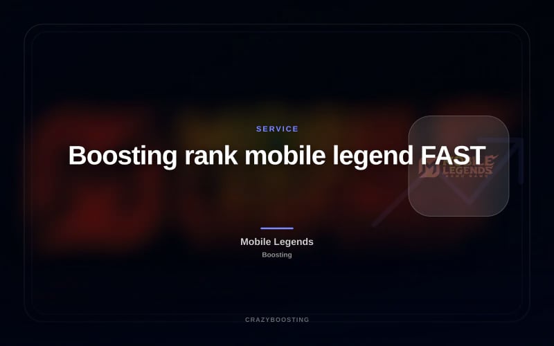 Boosting rank mobile legend FAST