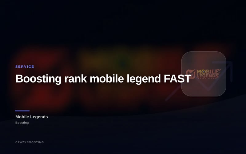Boosting rank mobile legend FAST
