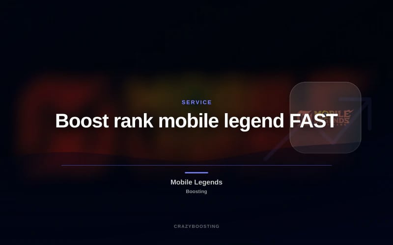 Boost rank mobile legend FAST