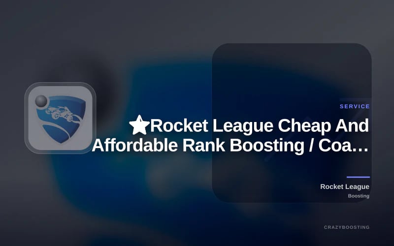 ⭐️Rocket League Cheap And Affordable Rank Boosting / Coaching⭐️