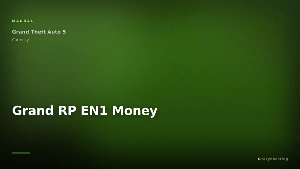 Grand Role Play EN1 Money
