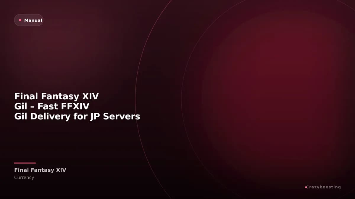 Final Fantasy XIV Gil – Fast FFXIV Gil Delivery for JP Servers