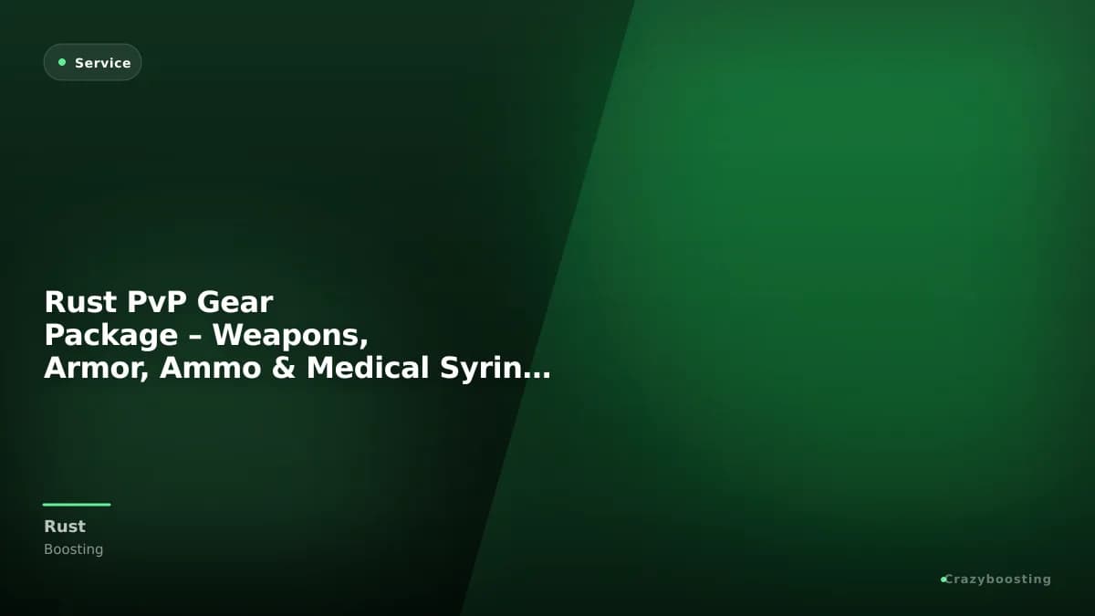 Rust PvP Gear Package – Weapons, Armor, Ammo & Medical Syringes