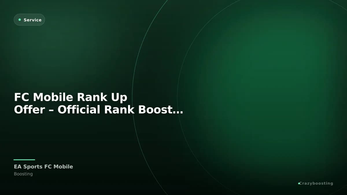 FC Mobile Rank Up Offer – Official Rank Booster Pack Service