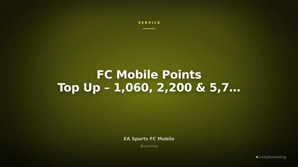 FC Mobile Points Top Up – 1,060, 2,200 & 5,750 Points