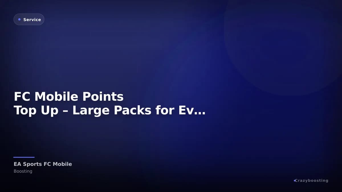 FC Mobile Points Top Up – Large Packs for Events & Star Pass