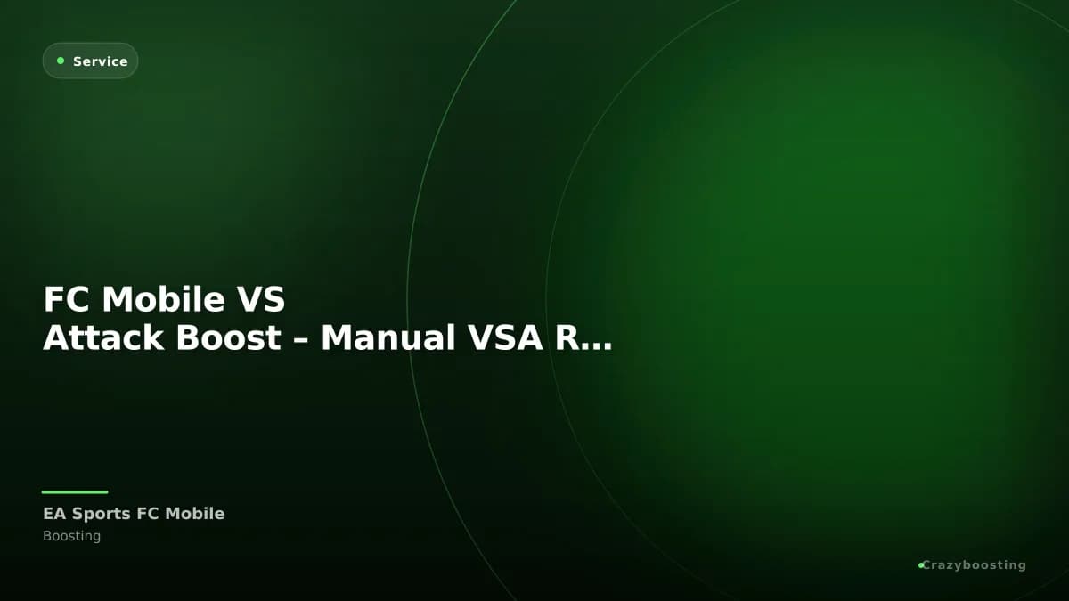 FC Mobile VS Attack Boost – Manual VSA Rank Progress