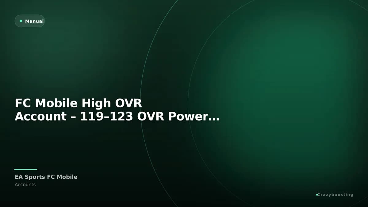 FC Mobile High OVR Account – 119–123 OVR Powerful Team