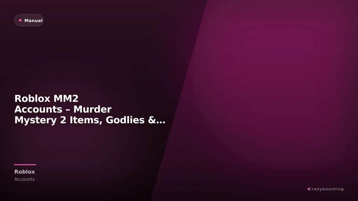 Roblox MM2 Accounts – Murder Mystery 2 Items, Godlies & Progress