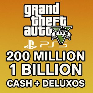 GTA 5 Enhanced Edition PS5 Accounts – 200M to 1 Billion (Cash + Deluxos) | Full Access | Fast Delivery
