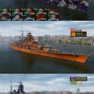 World of Warships Account – EU – Venezia, Marco Polo, Bismarck