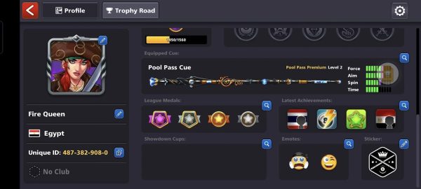 8 Ball Pool Account — 115 MILLION Coins Level 26+ 150+ Cash Limited Cues