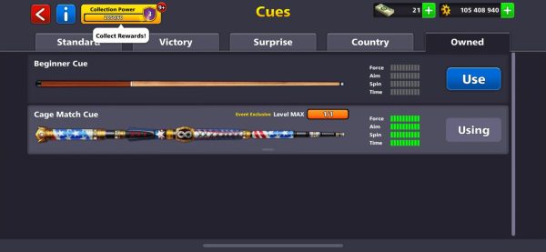 8 Ball Pool Account — 💰 100,000,000 Coins + Cage Match Cue (Max Level) + Level 20+